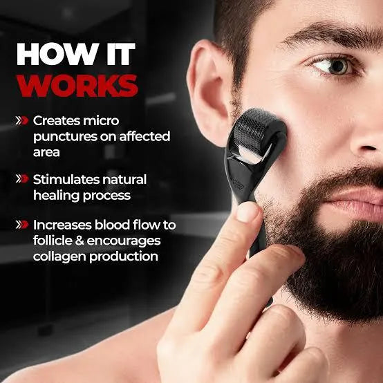 Microneedle Derma Roller 0.5mm for Men & Women β Hair Growth