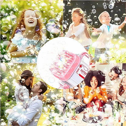 2-In-1 Rocket Bubble Gun