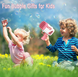 2-In-1 Rocket Bubble Gun