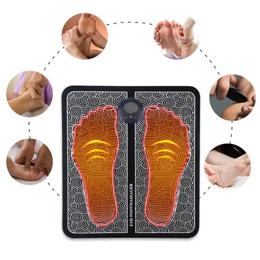 EMS Foot Massager – Electric Muscle Stimulator for Pain Relief & Relaxation