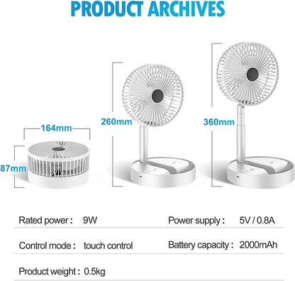 Imported Portable Rechargeable Folding Fan Rs 3799