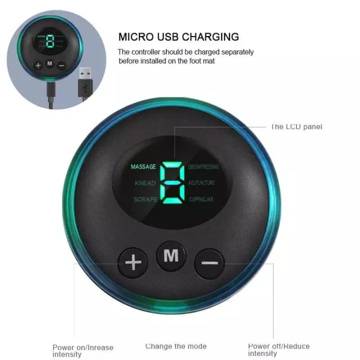 EMS Foot Massager – Electric Muscle Stimulator for Pain Relief & Relaxation